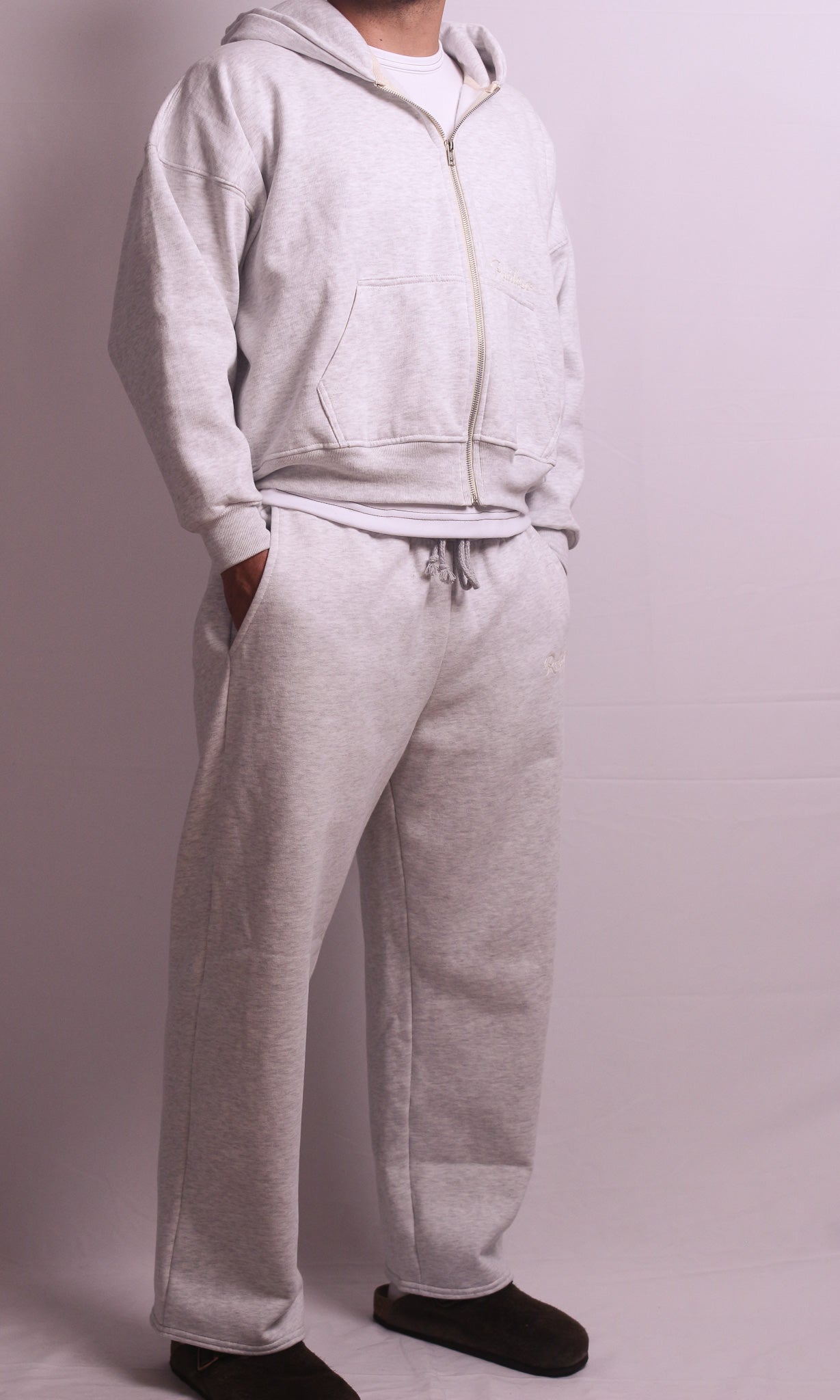 Cropped Zipper Hoodie