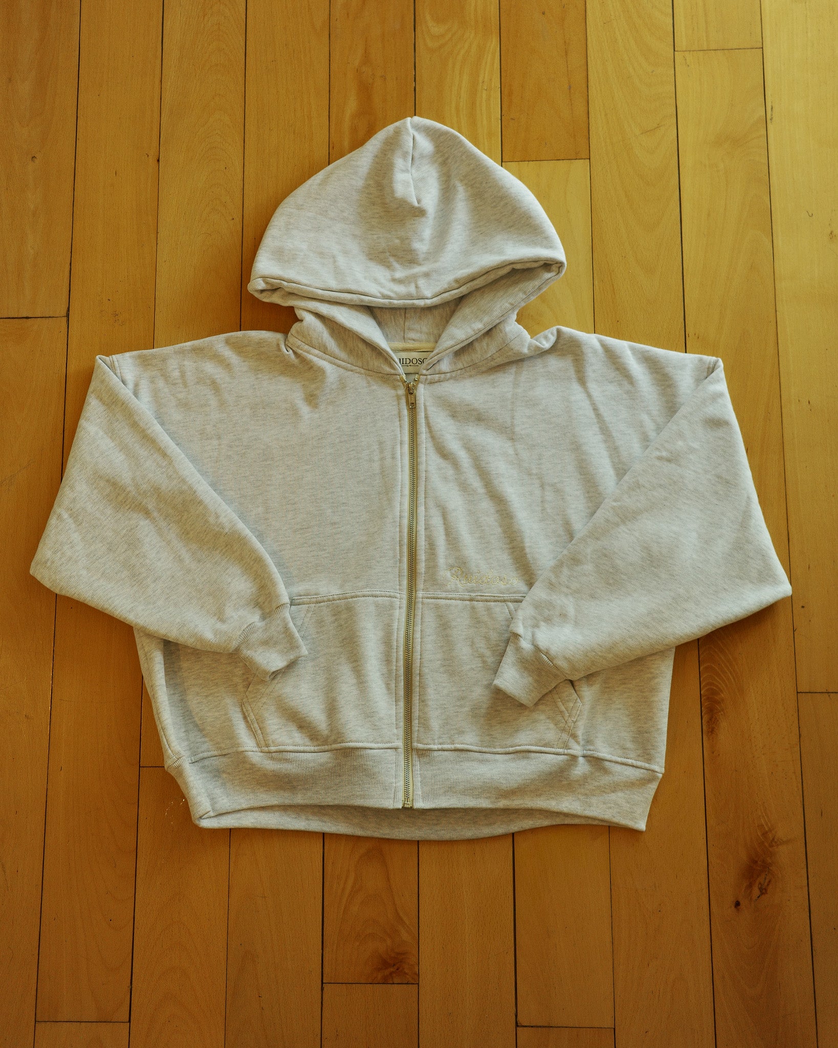 Cropped Zipper Hoodie